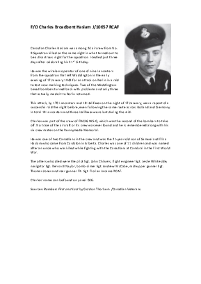 A preview of a PDF biography for Haslam, Charles Broadbent